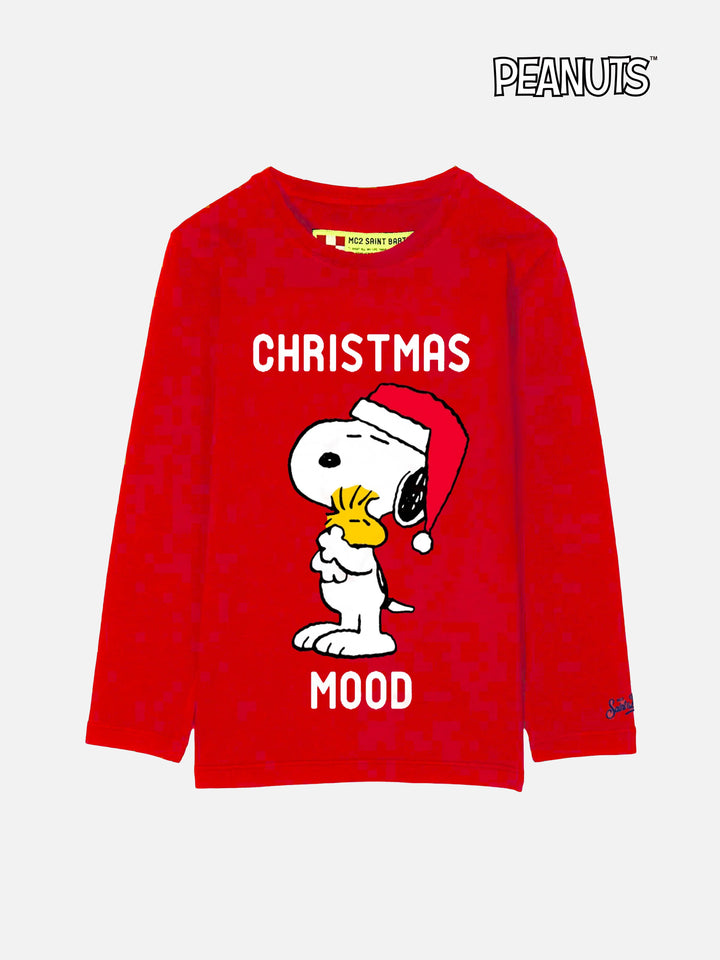 T-Shirt Junge Weihnachten Snoopy Version Aufdruck | Peanuts™ Sonderausgabe