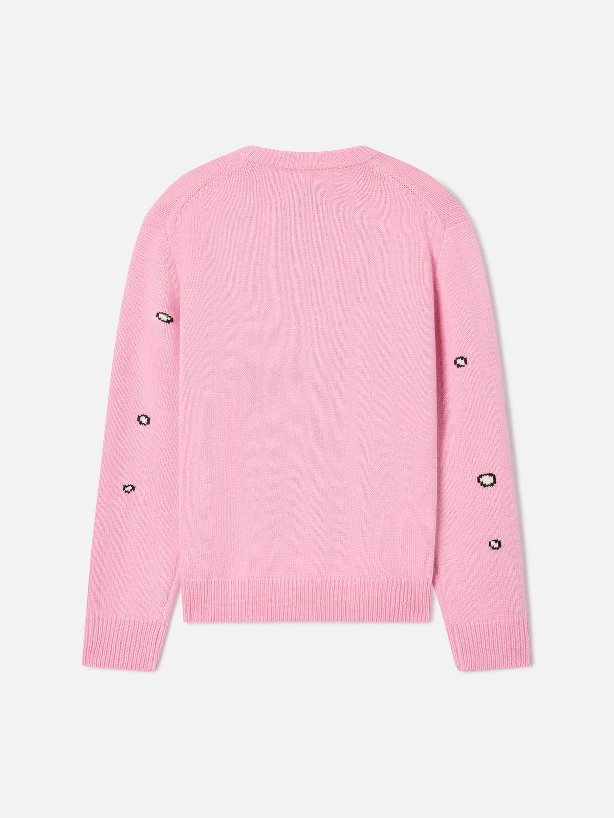Pink Princess crewneck knit with Snoopy intarsia and embroidery | Special edition