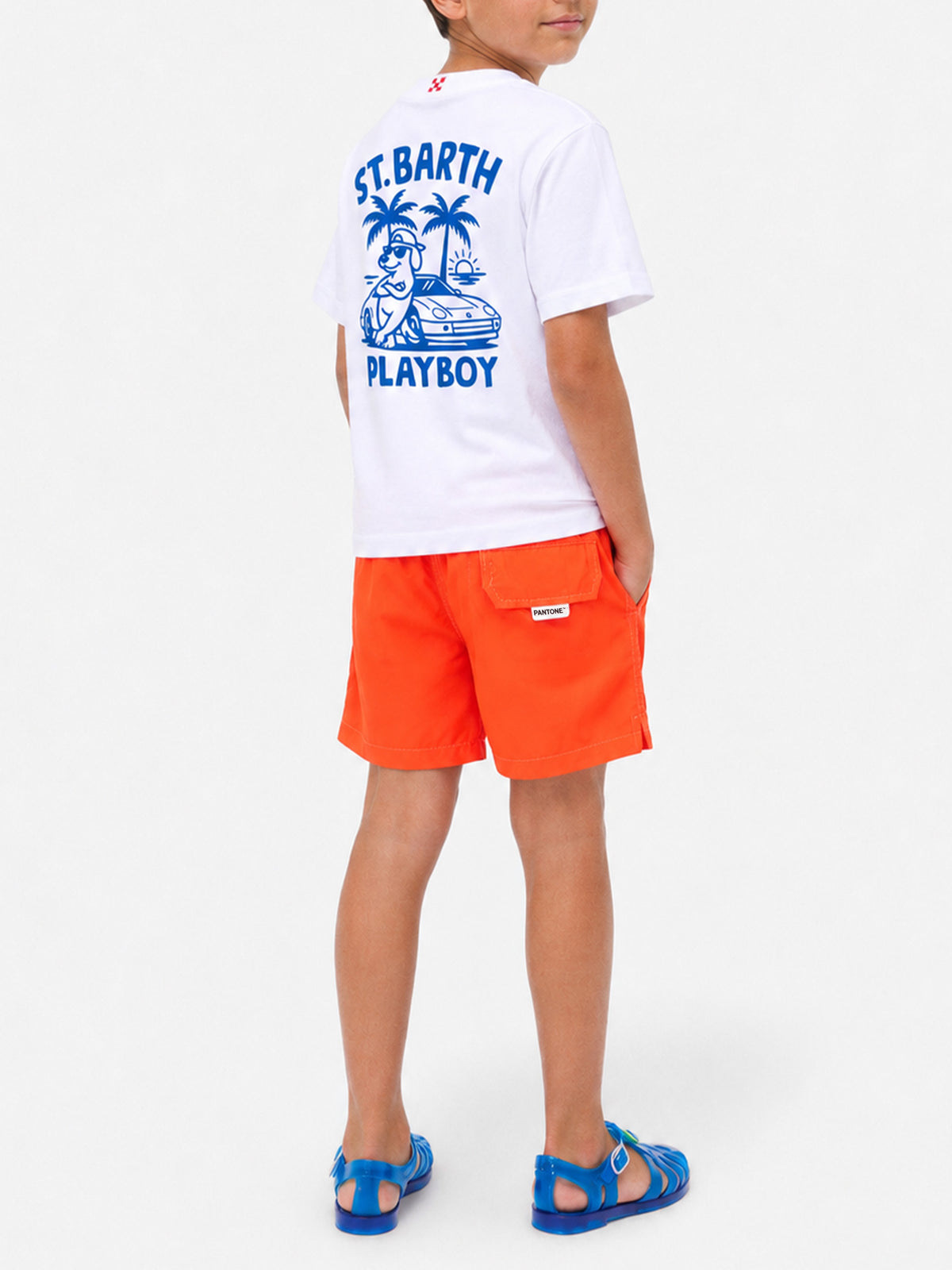 T-shirt Portland Jr con maxi stampa Playboy sul retro