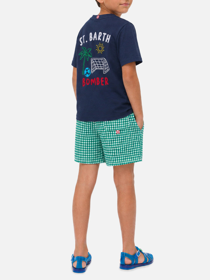 T-shirt Portland Jr con ricamo Bomber