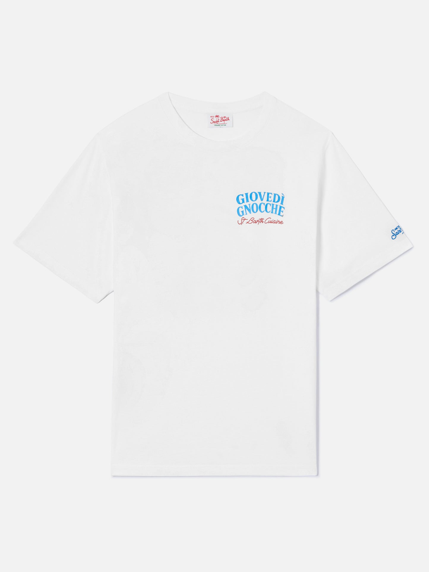 Camiseta White Portland con ilustración Giovedì Gnocche 