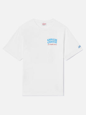 Camiseta White Portland con ilustración Giovedì Gnocche 