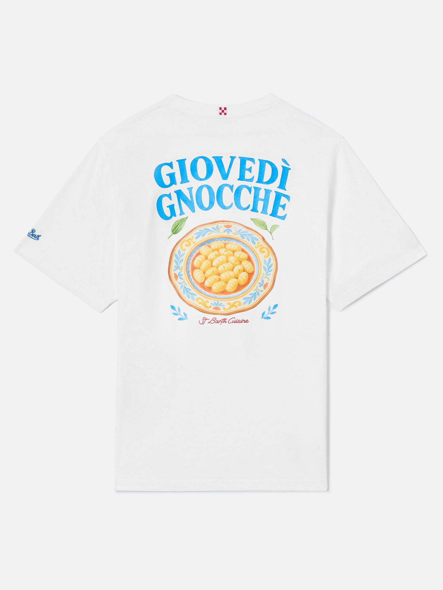 Camiseta White Portland con ilustración Giovedì Gnocche 