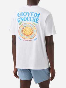 Camiseta White Portland con ilustración Giovedì Gnocche 