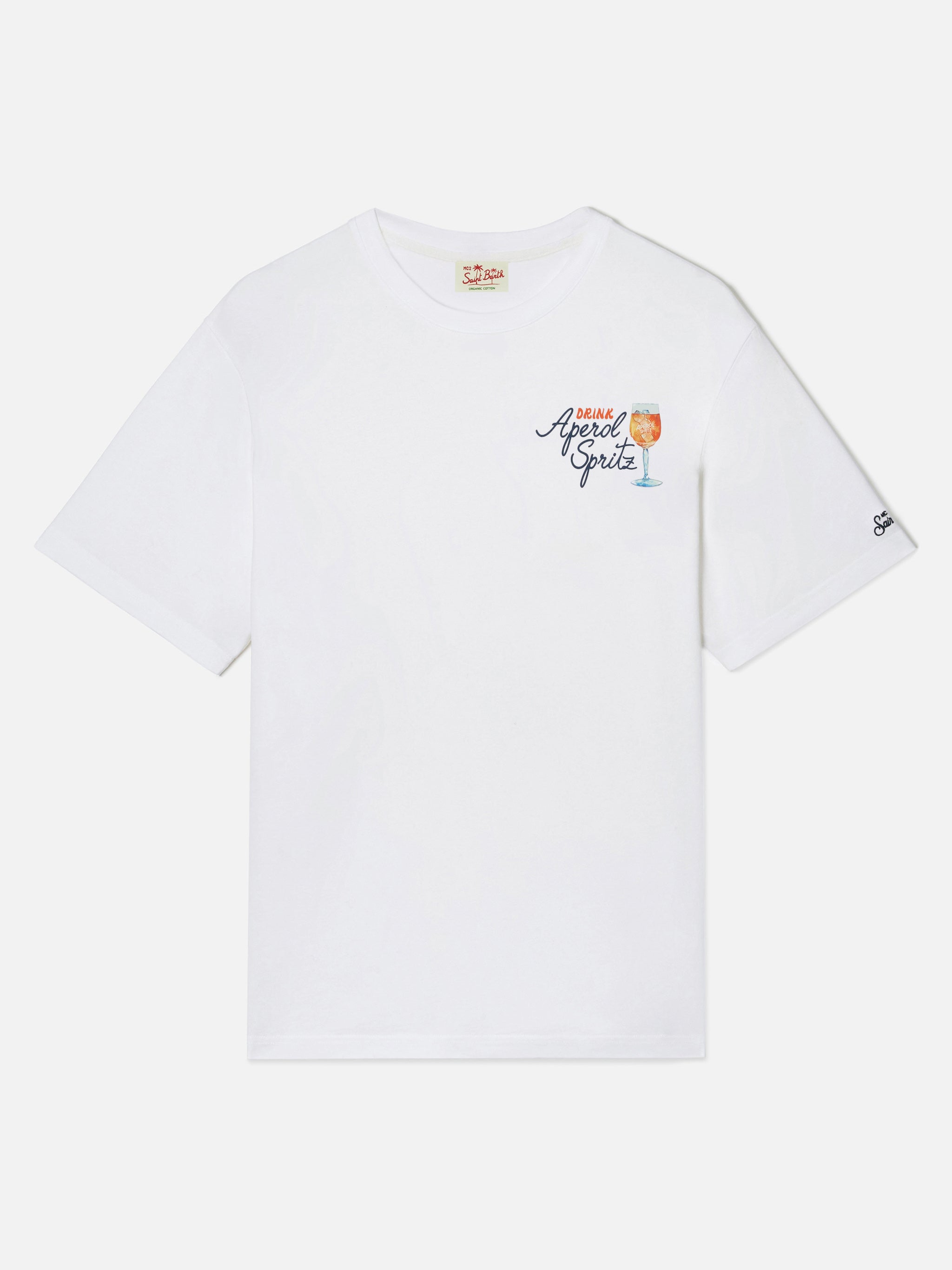 White Portland t-shirt with Aperol Spritz print | Special Edition