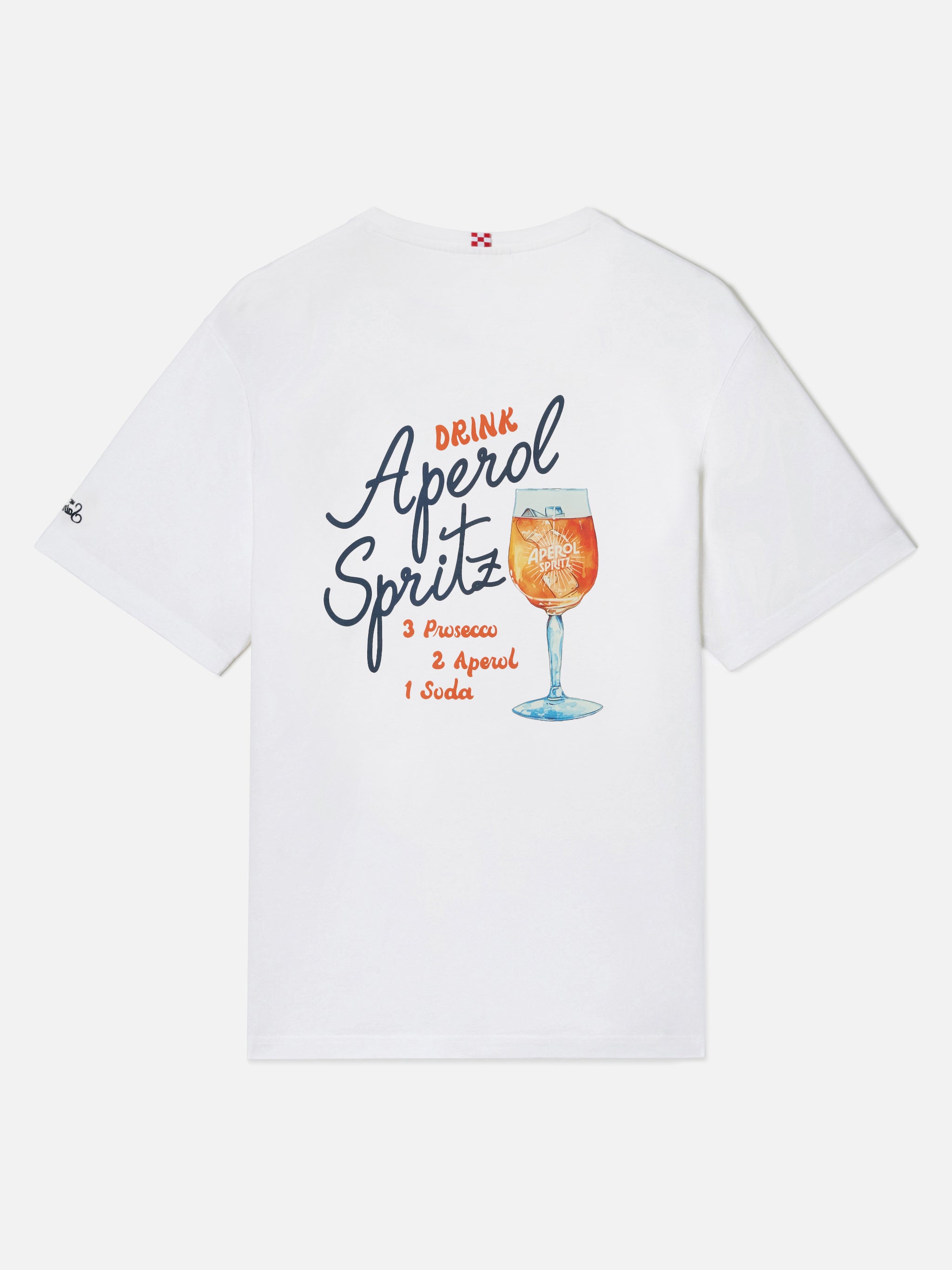White Portland t-shirt with Aperol Spritz print | Special Edition