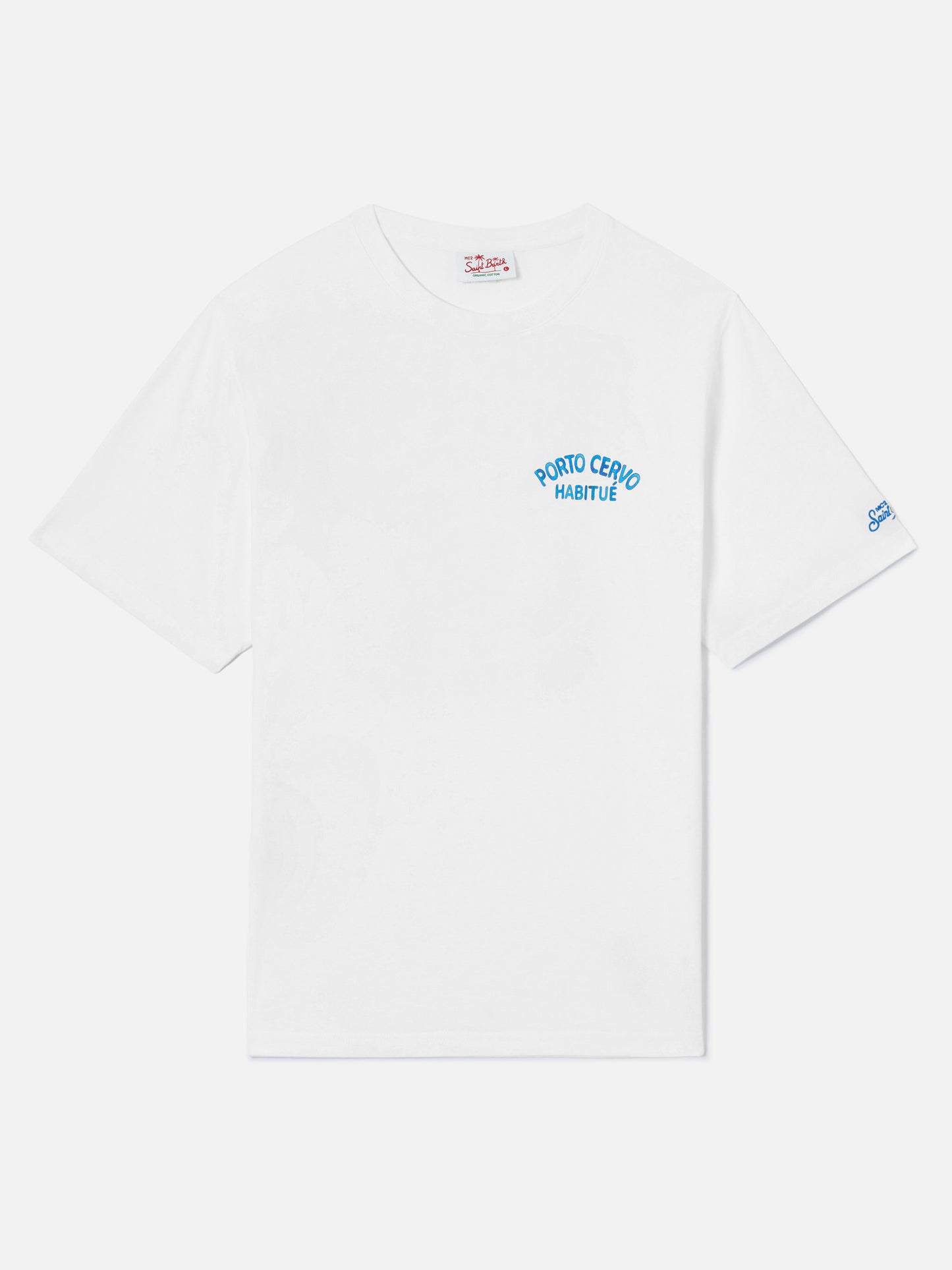 T-shirt Portland bianca con stampa Porto Cervo Habitué | Special Edition