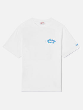 T-shirt Portland bianca con stampa Porto Cervo Habitué | Special Edition