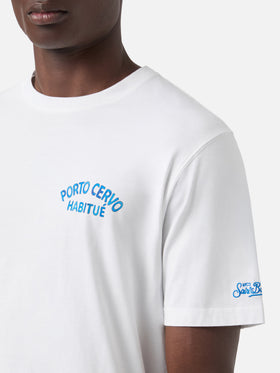 T-shirt Portland bianca con stampa Porto Cervo Habitué | Special Edition