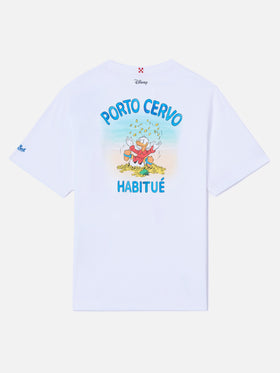 White Portland t-shirt with Porto Cervo Habitué print | Special Edition