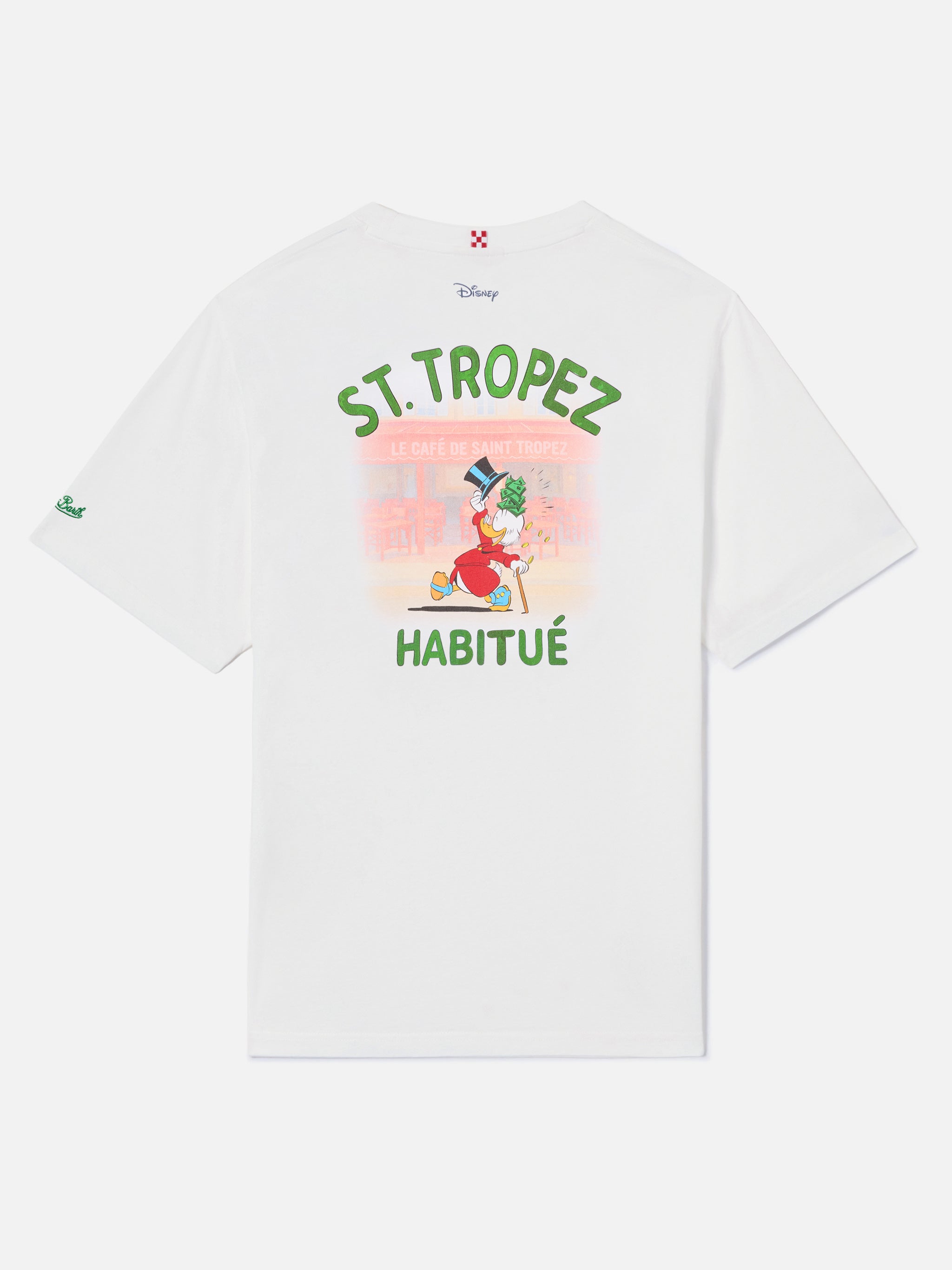 White Portland t-shirt with St. Tropez Habitué print | Special