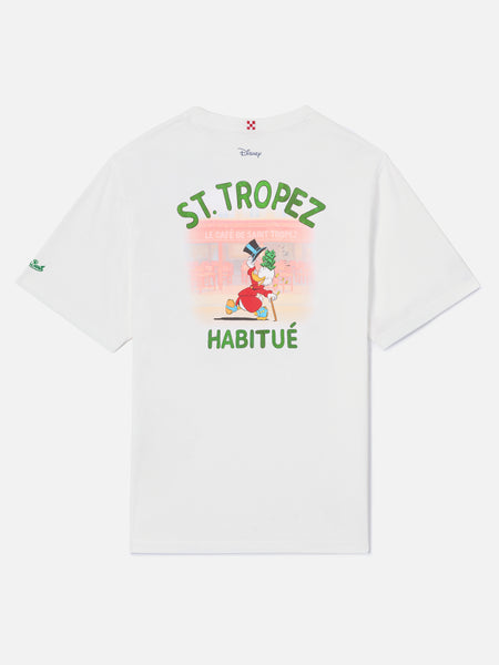 White Portland t-shirt with St. Tropez Habitué print | Special