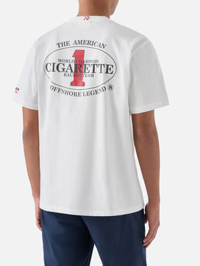 Cream Portland t-shirt with Cigarette Racing print | Special Edition