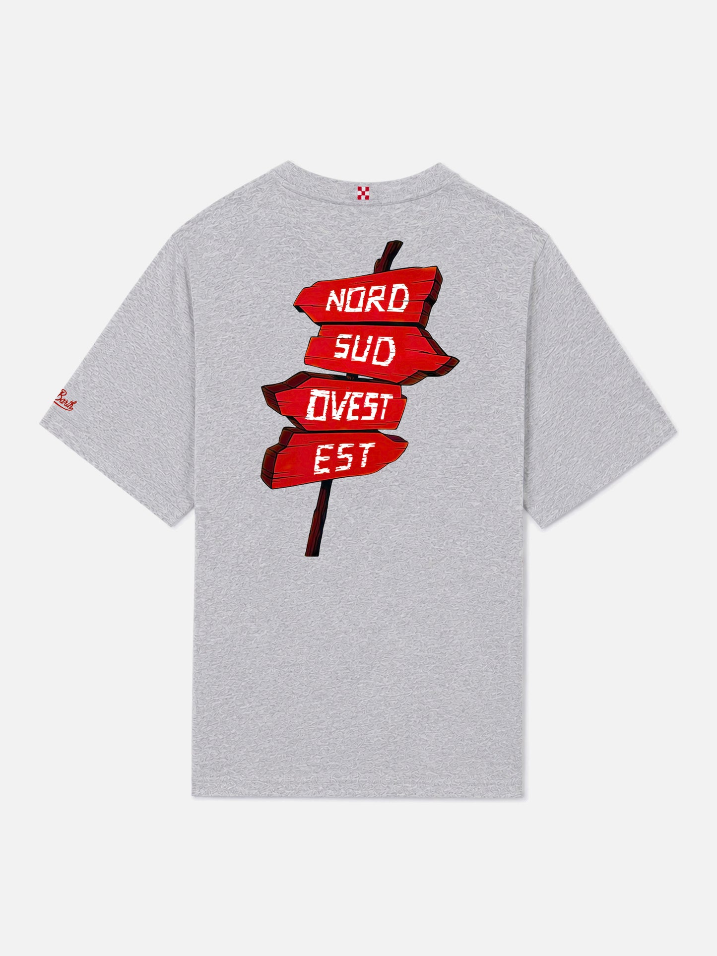 T-shirt portland grigia con grafica Nord Sud Ovest Est | Special Edition