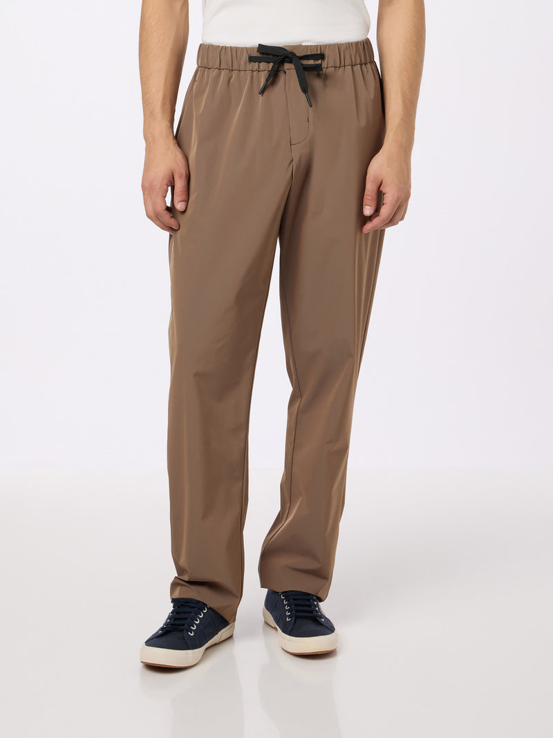 Pantaloni casual da uomo color kaki Porter