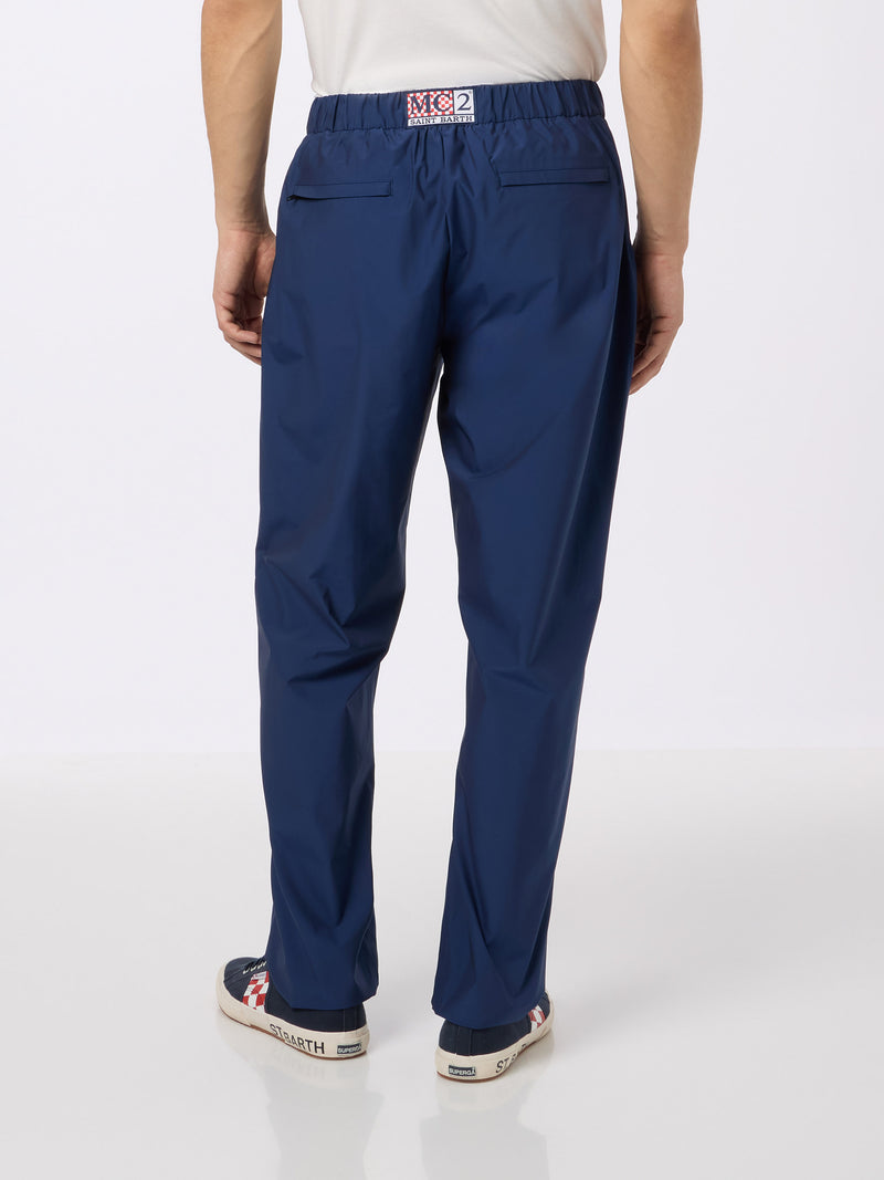 Pantaloni casual da uomo Porter blu navy