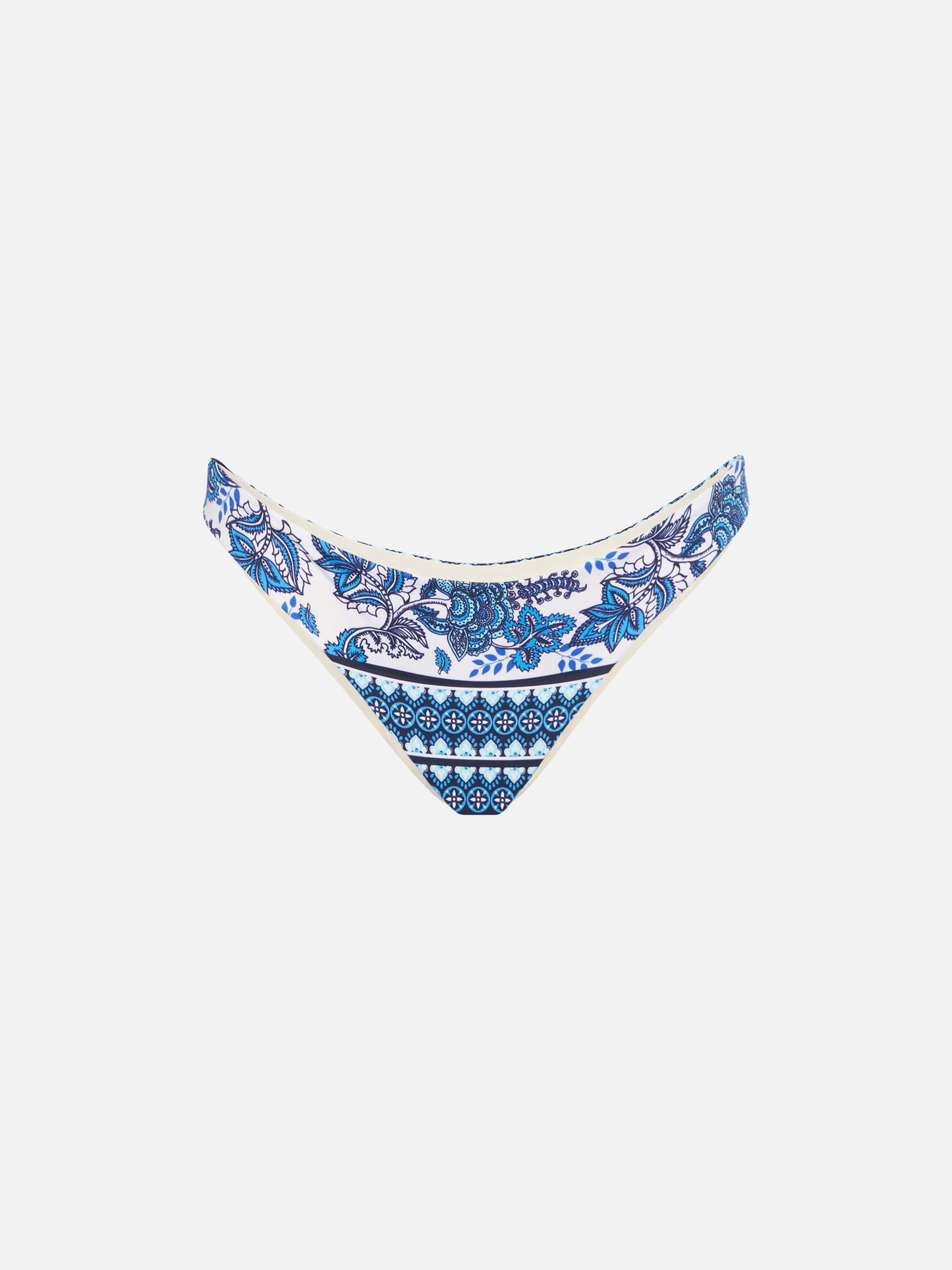 Woman swim briefs with gipsy print