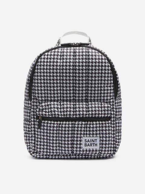 Puffer backpack with pied de poule print - MC2 Saint Barth