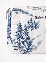 Custodia da tablet puffer con stampa toile de jouy