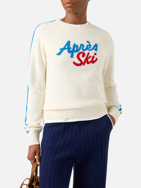 Girocollo off white New Queen con ricamo Après Ski