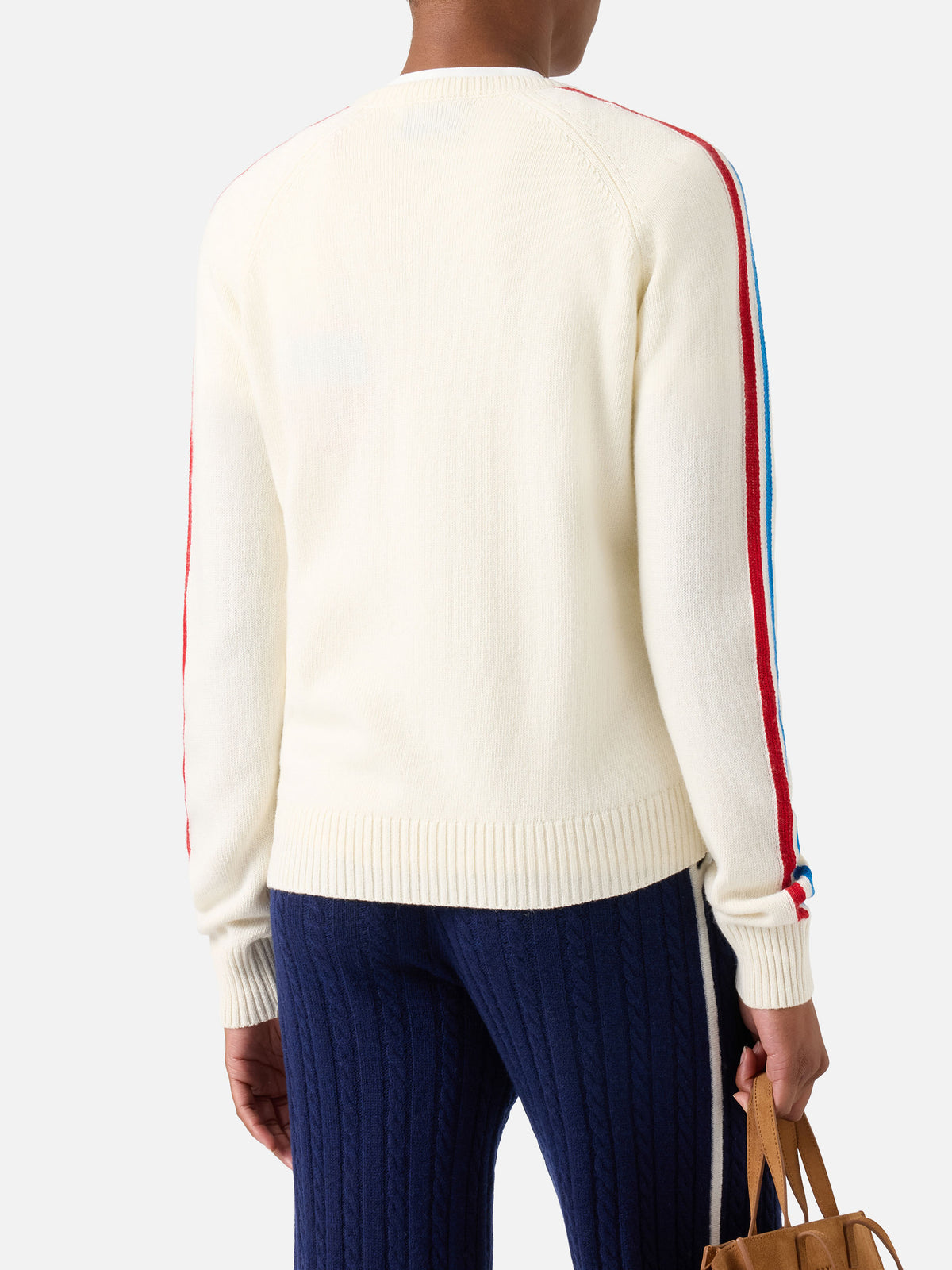Girocollo off white New Queen con ricamo Après Ski