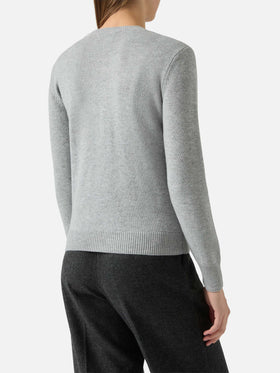 New Queen crewneck with Courma rhinestone embellishment