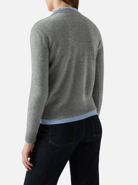 New Queen crewneck with Ma anche no jacquard