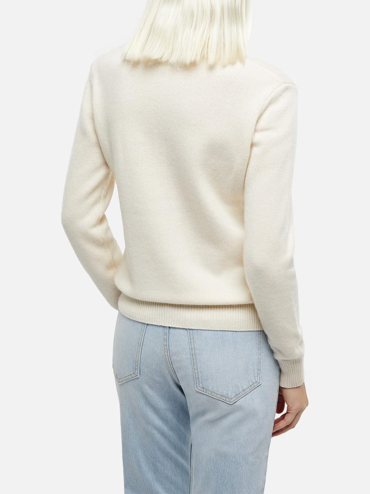 Girocollo New Queen con jacquard in lurex Viziata