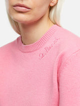 Woman pink cashmere blend sweater New Queen