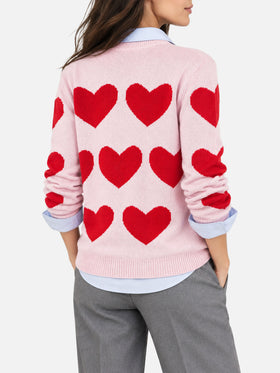 Nuevo jersey New Queen de jacquard con corazón y bordado 