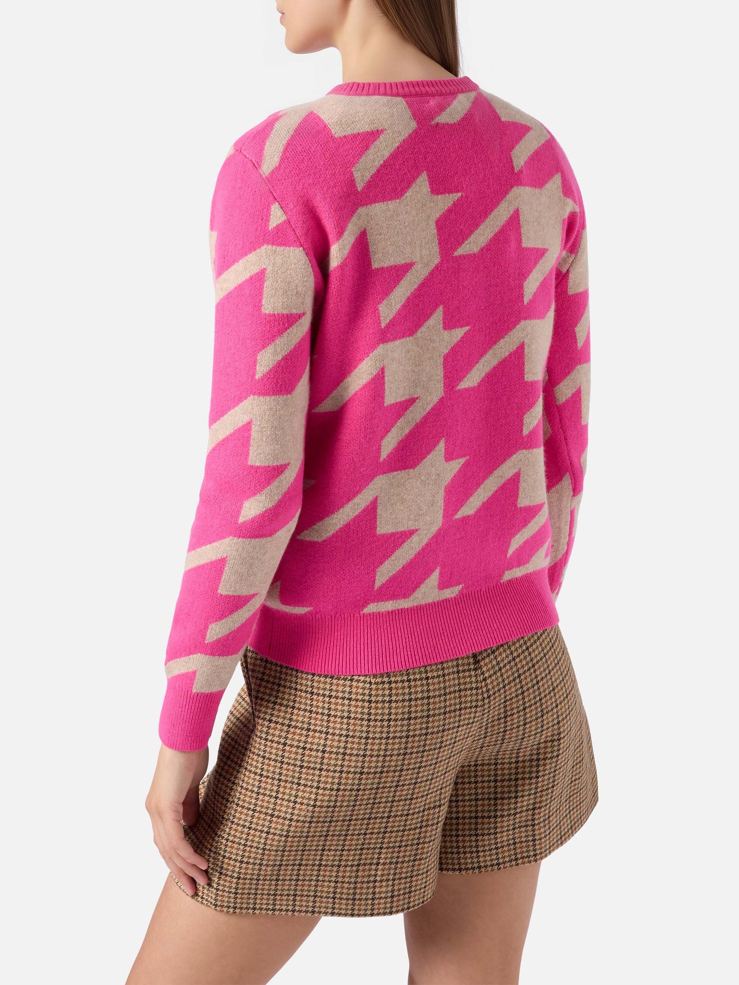 Pied de poule sweater New Queen with Snoopy jacquard | PEANUTS SPECIAL EDITION