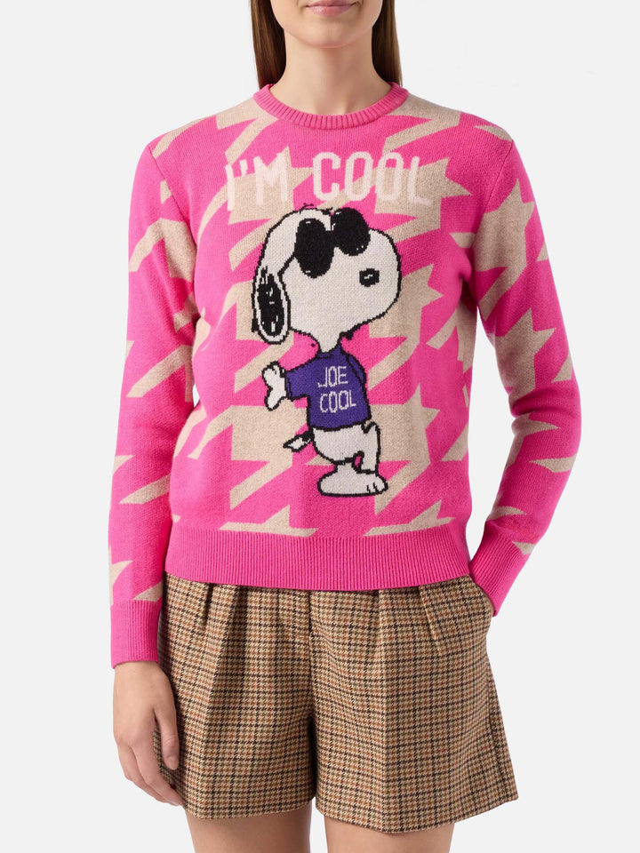 Pullover Pied de poule New Queen mit Snoopy-Jacquard | PEANUTS SPECIAL EDITION 