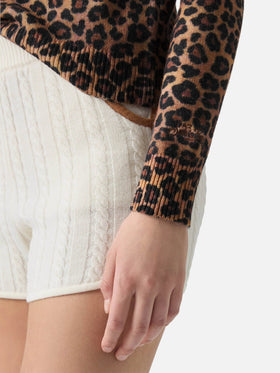 New Queen crewneck with animalier print