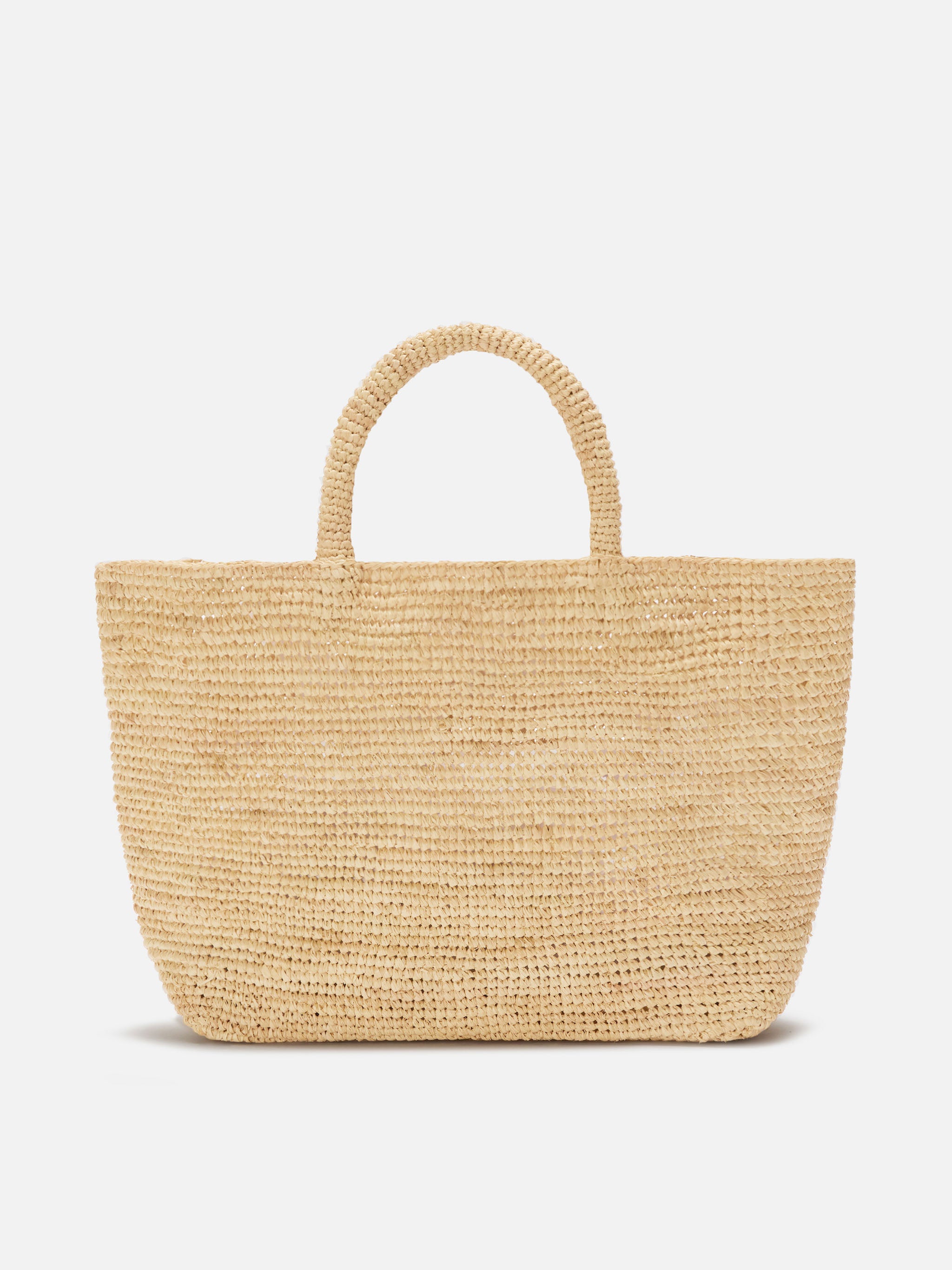 Medium Beach raffia bag with embroidered logo – MC2 Saint Barth