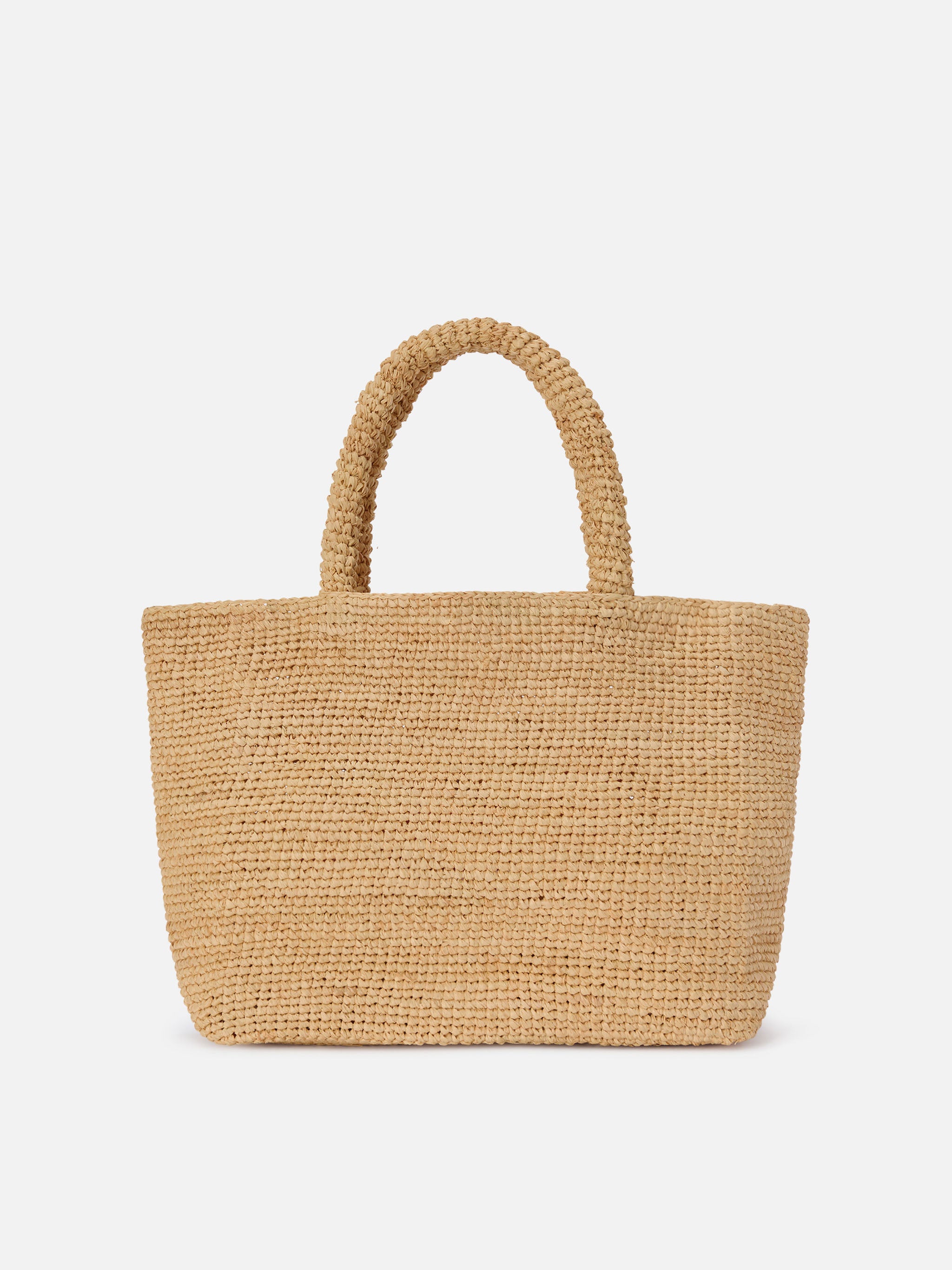 Beach medium raffia bag with Capri embroidery – MC2 Saint Barth