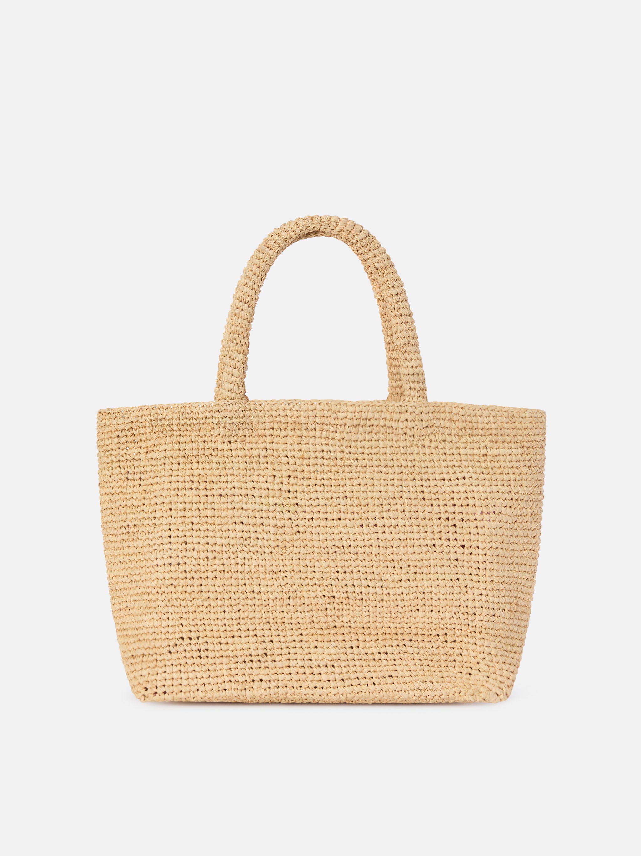 Beach medium raffia bag with Saint Tropez embroidery – MC2 Saint Barth