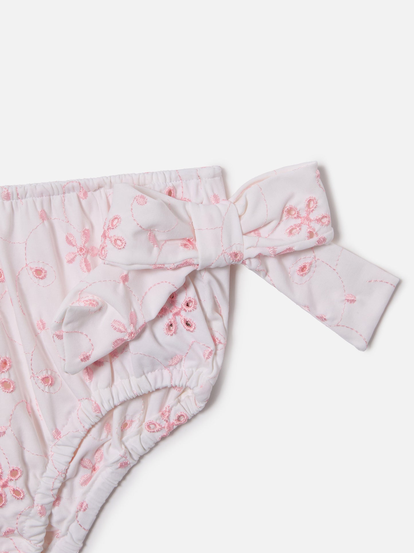 Culotte mare Rainbow in sangallo con fantasia floreale