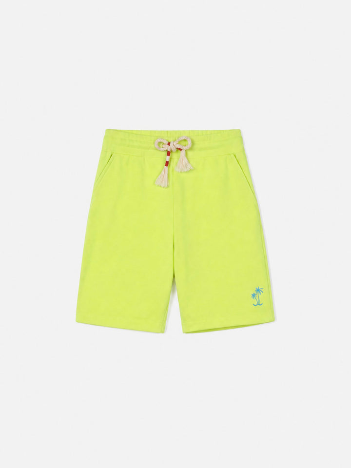 Bermudashorts Randle Jr aus Baumwolle in Fluo-Gelb 