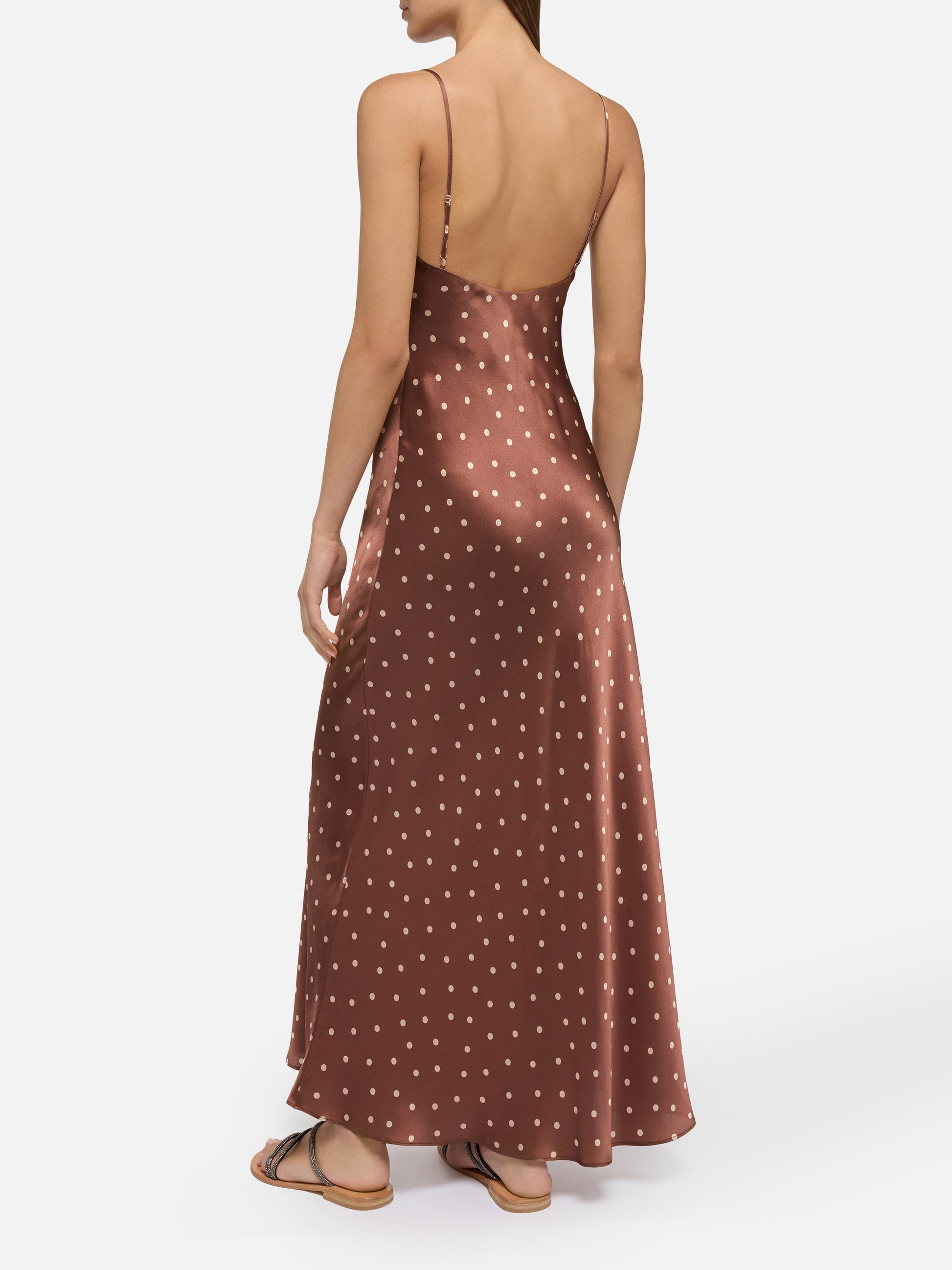 Ravel pure silk slim dress with polka dots print Ravel pure silk slim dress with polka dots print