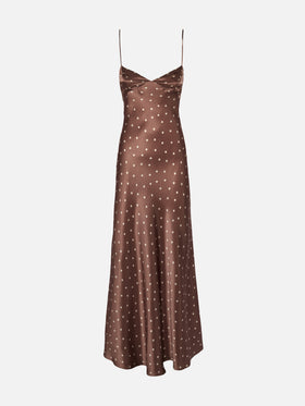 Ravel pure silk slim dress with polka dots print Ravel pure silk slim dress with polka dots print