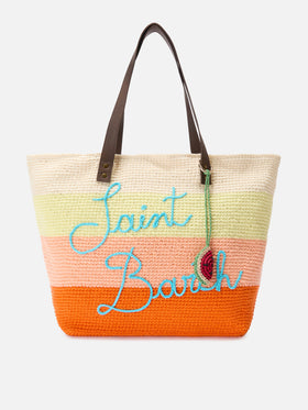 Charm da borsa a forma di anguria in rafia