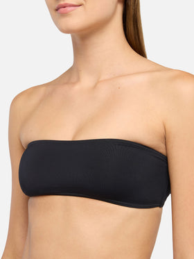 Schwarzes Bandeau-Top Rebby
