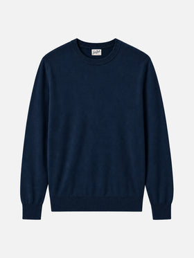 Maglione Regent Light blu navy in lana merino