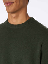 Militärgrüner Pullover aus Lambswool für Herren von Regent