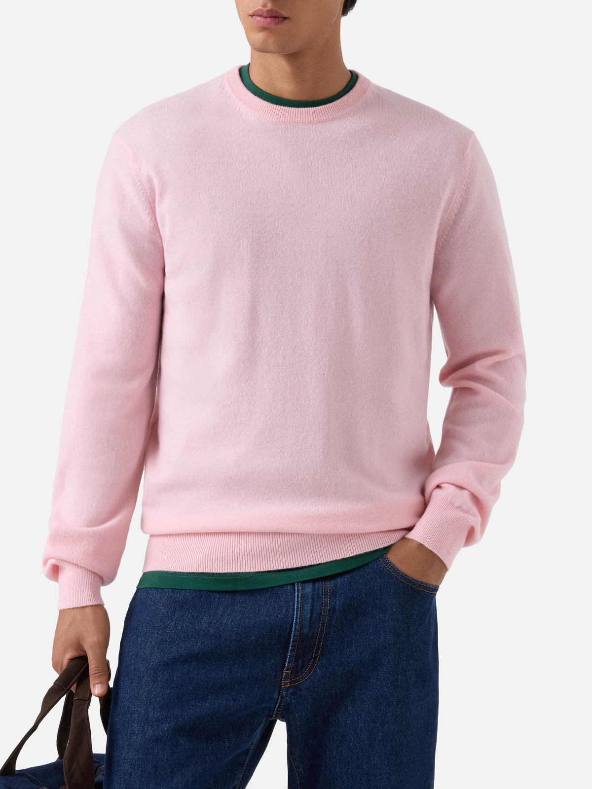 Sudadera con cuello redondo Regent en rosa 