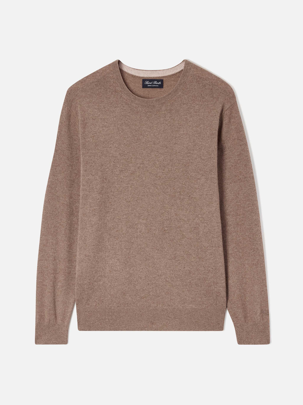 Maglia girocollo Regent beige in cashmere