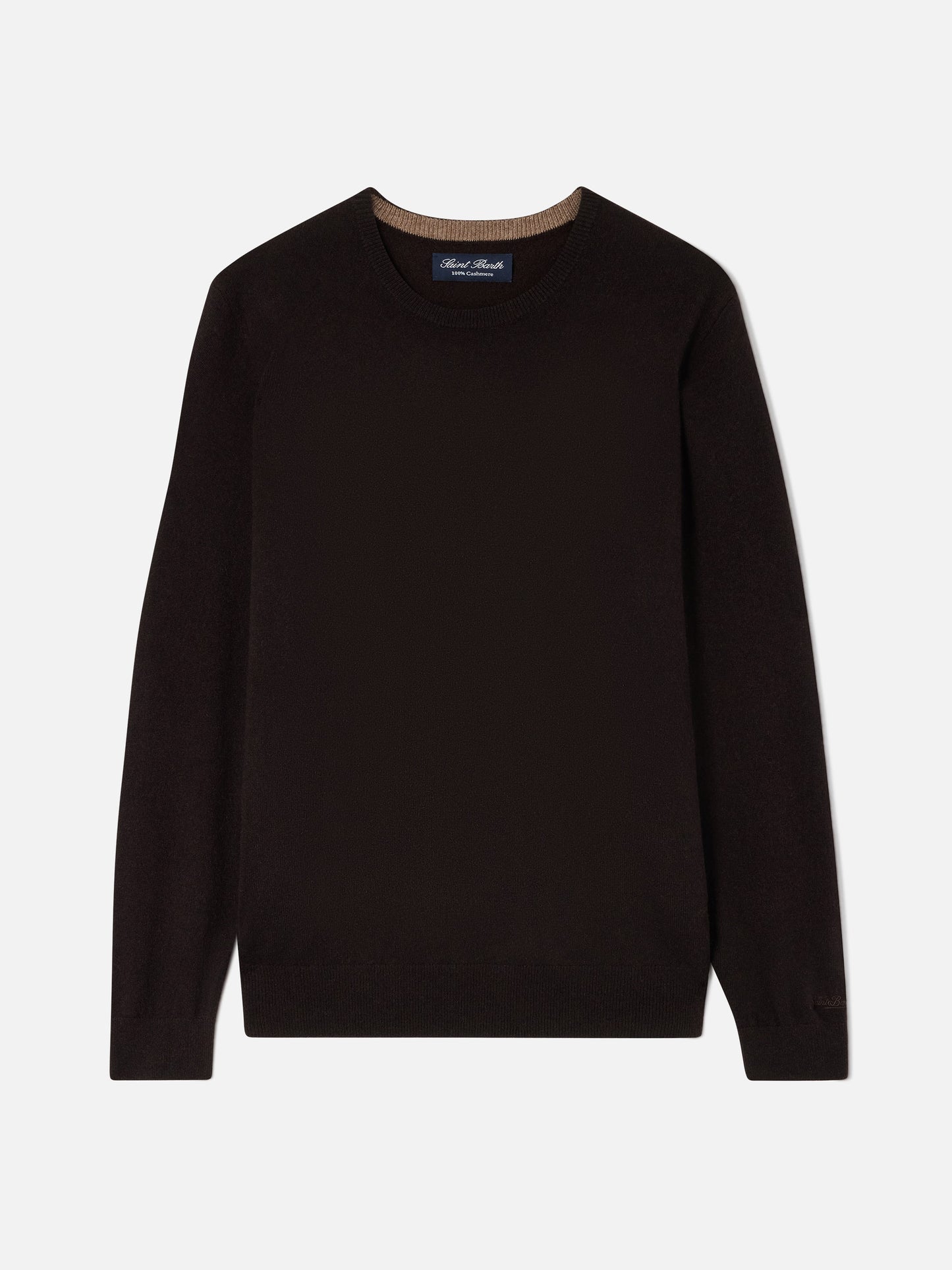 Girocollo Regent in cashmere marrone