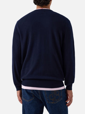 Navy blue Regent cashmere crewneck