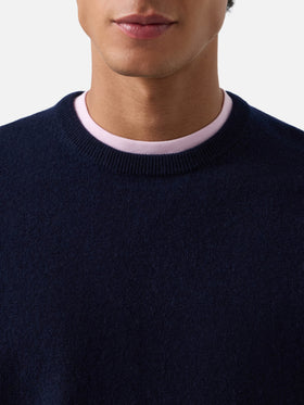 Navy blue Regent cashmere crewneck