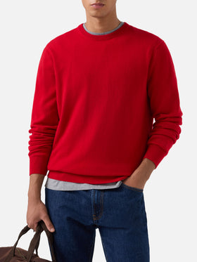 Red Regent cashmere crewneck